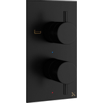 Crosswater MPRO badkraan - inbouw - verticaal - mat zwart SW209252