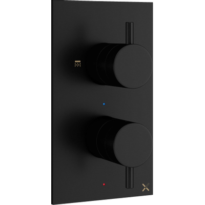 Crosswater MPRO Regendoucheset Inbouw - 20cm hoofddouche - plafondarm - staafhanddouche - mat zwart