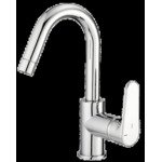 Xenz Cinca Wastafelkraan 26.4cm chroom Hoogglans SW104654