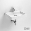 Clou Wash Me wastafel 50x42cm 3 voorbewerkte kraangaten aluite Wit mat SW9243