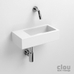 Clou Flush 3 fontein 36x18x9cm zonder kraangat links Keramiek Wit SW9331