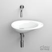 Clou First fonteinkom 36x21.8cm zonder kraangat met plug Keramiek Wit SW9268