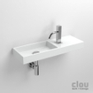 Clou Mini Wash Me fontein 56x19cm kraangat rechts Keramiek Wit SW9292