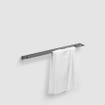 Clou Fold handdoekrek 60 cm gunmetal geborsteld PVD SW917285