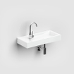 Clou Mini Wash Me fontein 56x24cm kraangat links Keramiek Wit SW9375