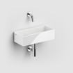 Clou New Flush fontein 38x18cm zonder kranenbank keramiek glanzend wit SW106240