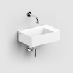 Clou Flush fontein 35.5x24.5cm voorbewerkt kraangat aluite Wit mat SW106243