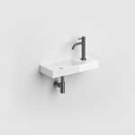 Clou Wash Me fonteinset 45x19cm kraangat met fonteinkraan en designsifon rechts Keramiek Wit SW762028