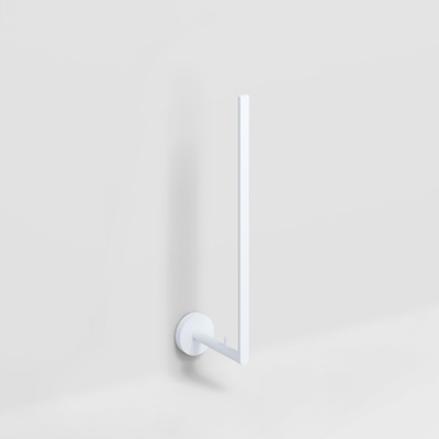 Clou Flat reserverolhouder 4.8x30.6cm voor 3 stuks Wit mat