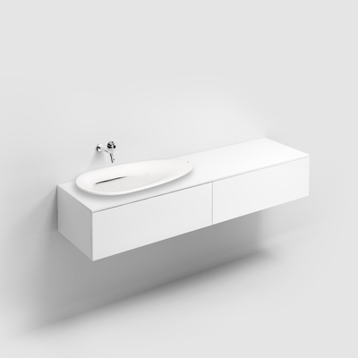 Clou Hammock bovenblad 180x50x1cm voor ladekast/frame geen waskom wit