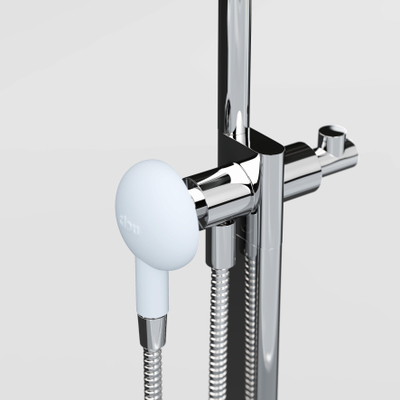 Clou Kaldur handdouche wit soft-touch met 1/2 aansluiting