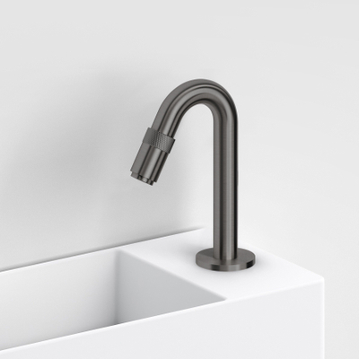 Clou Freddo Fonteinkraan - 15.5cm - opbouw - 1 gats - geborsteld gunmetal