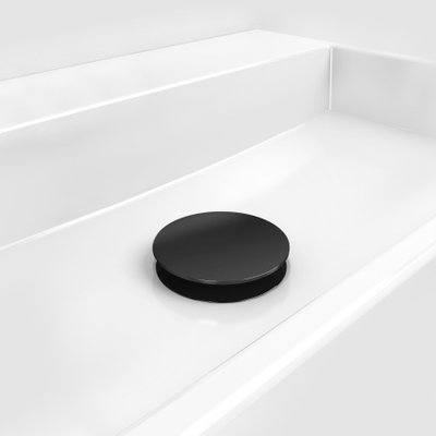 Clou Mini Wash Me plug met afdekkap niet afsluitbaar Zwart mat