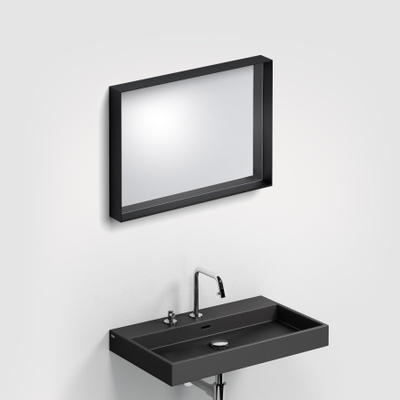 Clou Look at Me Spiegel - 70x50x8cm - rechthoek - mat zwart