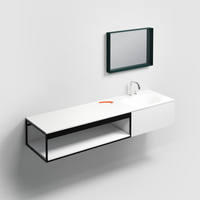 Clou Frame planchet 106.8x50.3cm inleg Aluite wit