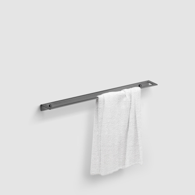 Clou Fold handdoekrek 60 cm gunmetal geborsteld PVD