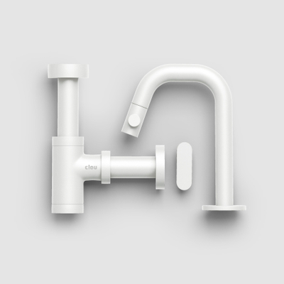 Clou First fonteinkraanset voor (new) flush/first wit