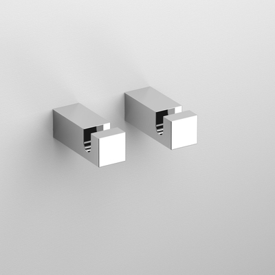 Clou Quadria handdoekhaak 1.4x1.4x4cm Chroom