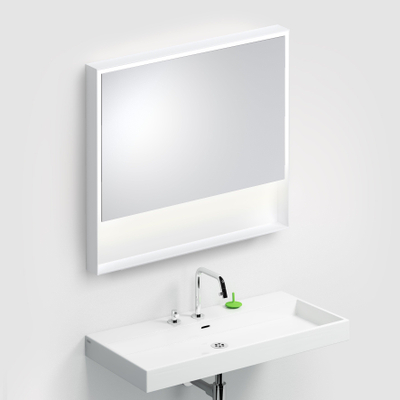 Clou Look at Me Spiegel - 80x90x8cm - LED verlichting - mat wit