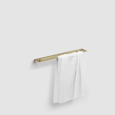 Clou Fold handdoekrek 45 cm goud geborsteld PVD