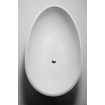 Crosstone Max vrijstaand bad 176x96x51cm ovaal Solid Surface wit mat SW96969