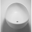 Crosstone Max vrijstaand bad 176x96x51cm ovaal Solid Surface wit mat SW96969