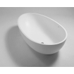Crosstone Max vrijstaand bad 176x96x51cm ovaal Solid Surface wit mat SW96969