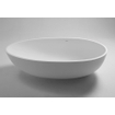 Crosstone Max vrijstaand bad 176x96x51cm ovaal Solid Surface wit mat SW96969