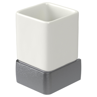 Haceka Aline Glashouder aluminium Geborsteld Grijs SHOWROOMMODEL