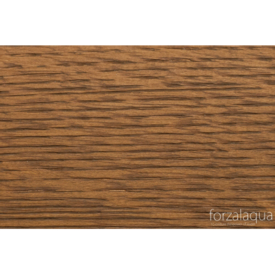 Forzalaqua Todi wastafelonderkast 160X60X25cm met 2 softclose greeploze lades massief eiken Castle brown