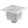 Van Den Berg abs vloerput met rvs rooster 15x15 o uitlaat 50mm GA91318