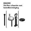 Pressalit uni scharnierset met kantelbevestiging v delight en calmo rvs GA82118