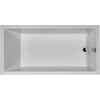 Duravit Starck 1 bad acryl rechthoekig met overloop met 1 rugsteun 180x90x46cm inbouw wit 0297507