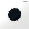 Geberit type 10 urinioir bedieningsplaat - batterij - ronde knop - Alpien wit 0701977