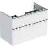 Geberit iCon wastafelonderkast 88.8x61.5x47.6cm 2 lades met softclose Spaanplaat Wit SW637535