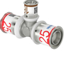 Uponor S-Press Plus pers T-stuk verlopend 25x16x25mm SW246192