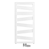 Zehnder Ribbon handdoekradiator 126.6x50cm 509watt Staal Wit glans SW270210