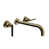 Royal Plaza Dora afdekset 2greeps wandkraan met hendel uitloop 23cm bronze SW374099