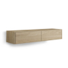 Looox Wood collection Wood wastafelonderbouwkast m. 2 laden 160x30x46cm eiken - old grey SW546658