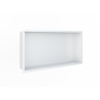 Looox BoX nis - 60x30x7cm - inbouw - met flens - wit SW546718
