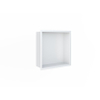 Looox BoX nis - 30x30x7cm - inbouw - met flens - wit SW546697