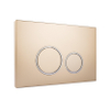 Starbluedisc Doppio bedieningsplaat voor Geberit UP100/UP320/UP720 reservoir chroom/champ gold SW681489