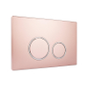 Starbluedisc Doppio bedieningsplaat voor Geberit UP100/UP320/UP720 reservoir chroom/rose gold SW681501