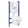 GROHE Universeel toiletset - inbouwreservoir - toiletzitting - bedieningsplaat wit - glans Wit SW710597