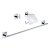 Grohe Start Cube accessoiresset 3-in-1 - closetrolhouder met klep - handdoekhaak - handdoekhouder 60cm - chroom SW878141