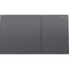 Geberit Sigma70 bedieningsplaat - 2-toets spoeling - rechthoekige knoppen - rvs zwartchroom SW878424