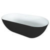 Royal Plaza Kolor Vico bad vrijstaand 170x78cm mat wit/mat zwart SW862472