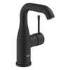 Grohe Essence New 1-gats wastafelkraan m-size m. gladde body voorsprong 11.4cm phantom black SW901443
