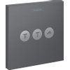 Hansgrohe Showerselect afbouwdeel stopkr m/3 stopfuncties br.black chrome SW971432