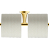 Duravit Starck T Toiletrolhouder - dubbel - zonder klep - goud gepolijst SW997781